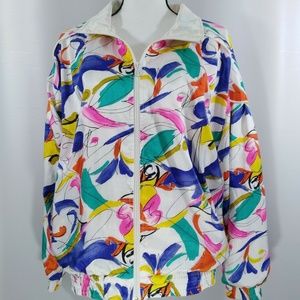 Lavon Petites Track Jacket Size Large PL